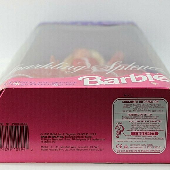 Mattel 1993 Sparkling Splendor Limited Edition - Picture 10 of 12
